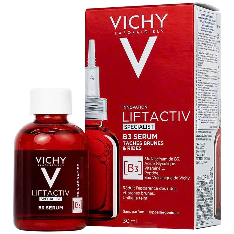 Serum Vichy Giúp Ngăn Ngừa & Giảm Thâm Nám Đốm Nâu Liftactiv B3 Serum