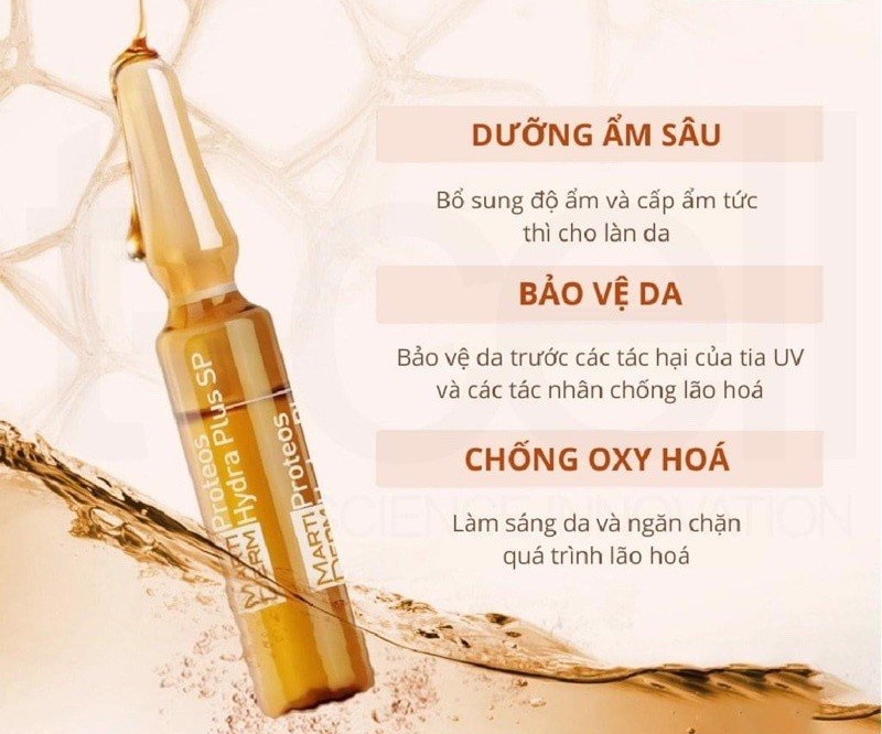 Ampoule Dưỡng Ẩm, Làm Săn Chắc & Ngừa Lão Hoá Da Ban Ngày - Martiderm The Originals Proteos Hydra Plus SP 30amp