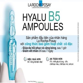 Tinh Chất Chuyên Biệt Giúp Dưỡng Ẩm Phục Hồi Da La Roche Posay Hyalu B5 Ampoules (7 ống x 1.8ml)