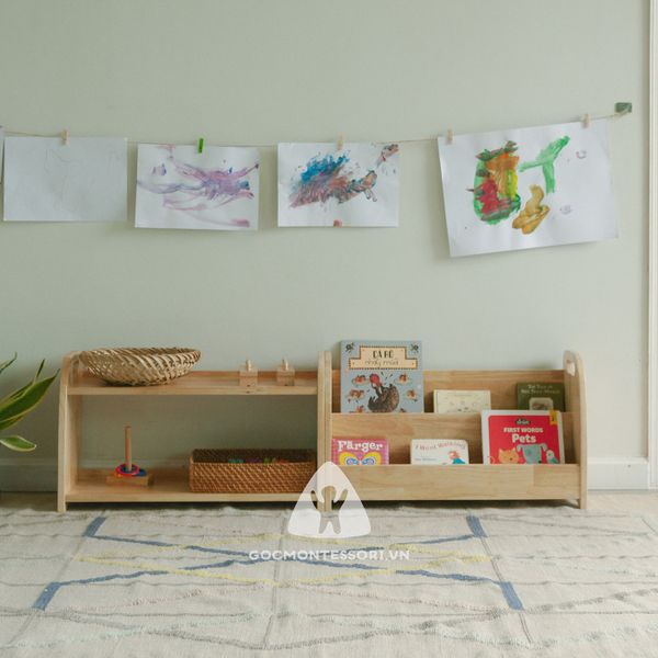 Montessori shelf and bookcase
