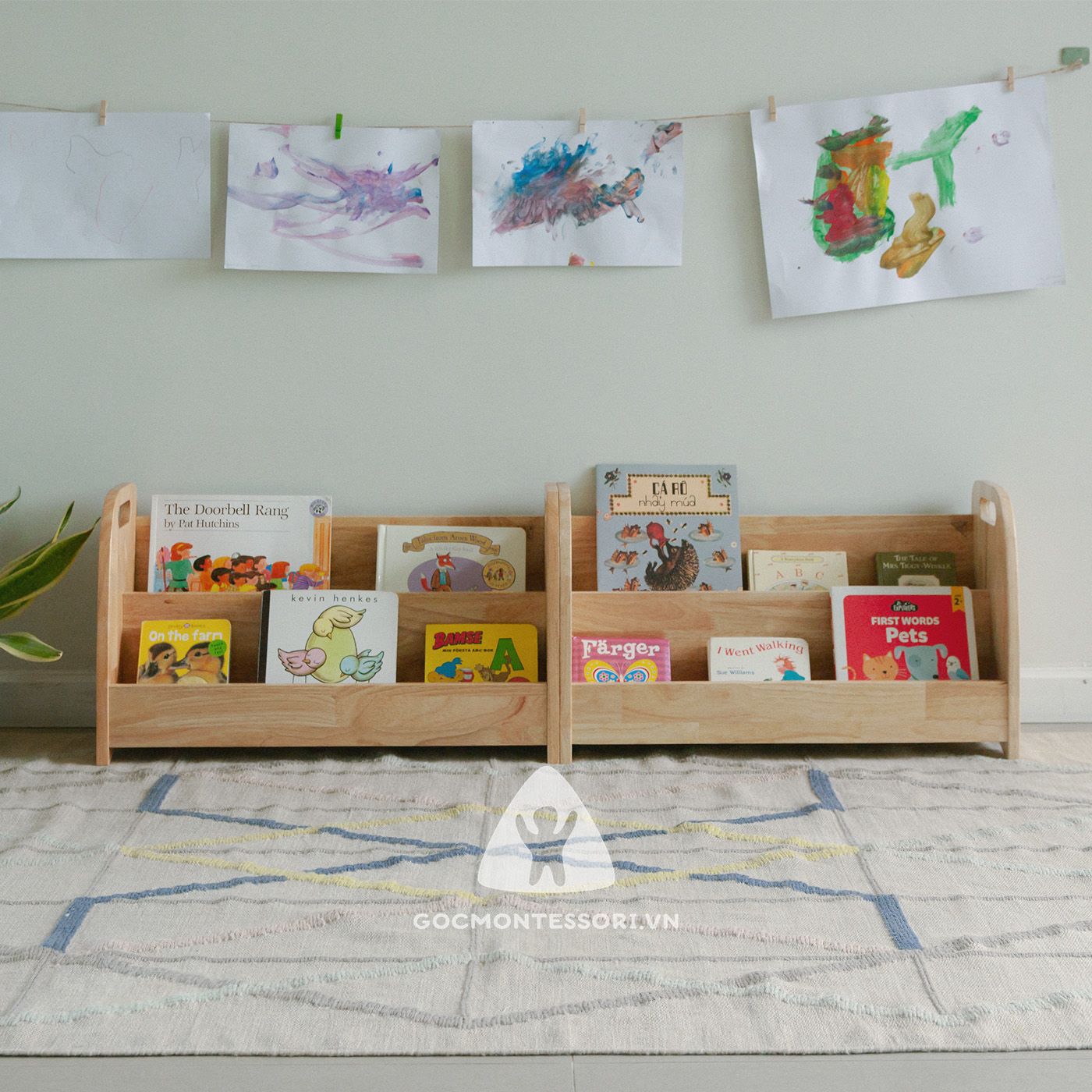  Kệ sách Montessori 