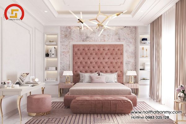 Phòng ngủ màu hồng - lựa chọn cho những tín đồ yêu thích mộng mơ