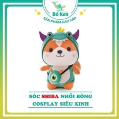 Sóc Shiba Nhồi Bông Cosplay Siêu Xinh [Size 25 cm]