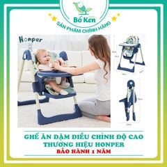 Ghế Ăn Dặm Điều Chỉnh Độ Cao Gấp Gọn [ Chính Hãng Honper]