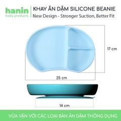 Bộ dụng cụ ăn dặm Hanin - Khay - Bát - Yếm - Thìa Cao cấp Cho Bé