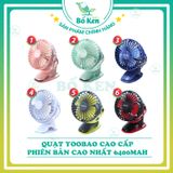 Quạt Tích Điện Mini Chân Kẹp YOOBAO Cao Cấp [Phiên Bản Cao nhất 6400Mah]