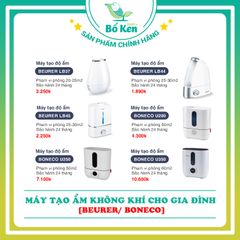 Máy tạo ẩm không khí cho gia đình [BEURER/ BONECO]