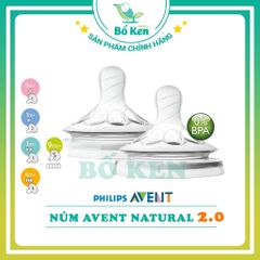 Núm Ty Avent Natural [ Mô Phỏng Ty Mẹ Tự Nhiên - Cam kết hàng chính hãng Philips]