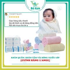 Khăn Sữa/Quấn/Tắm Vải Bông Nhiều Lớp [Thương hiệu L'ANGE Mỹ]