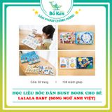 Sách - Học liệu bóc dán Busy Book song ngữ Anh Việt Lalala Baby