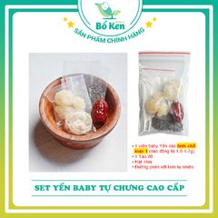 Set Yến Sào Baby Tự Chưng Cao Cấp 1.6 gr [100% Yến Sào Tinh Chế Loại 1 Nha Trang]