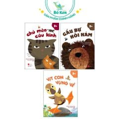 Bộ sách 3 cuốn Vịt Con vụng về Chú, Mèo cáu kỉnh, Gấu Bự hôi hám [3y+]