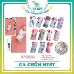 Ga cũi Chũn Nest - Mềm mịn, co giãn, thấm hút tốt cho bé yêu - 100% Chính Hãng Chũn Cocoon