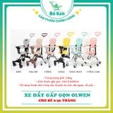 Xe đẩy gấp gọn OLWEN TOBÉ cho em bé xe gấp gọn siêu nhẹ cho bé từ 6-36 tháng