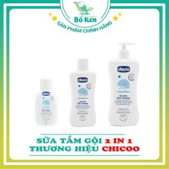 SỮA TẮM GỘI CHICCO CHO BÉ TỪ SƠ SINH [0M+] [Xuất xứ Italy]