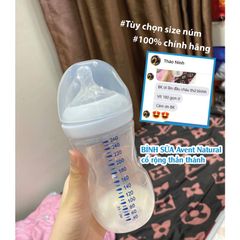 Bình Sữa Philips Avent Natural Chính Hãng [Hỗ trợ đổi Size Núm]