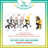 Xe đẩy gấp gọn OLWEN TOBÉ cho em bé xe gấp gọn siêu nhẹ cho bé từ 6-36 tháng