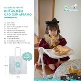 Ghế ăn Dặm Gấp Gọn Cao Cấp Apramo [100% Chính Hãng, Bản Quốc Tế, Thương Hiệu UK]