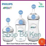 Bình Sữa Philips Avent Natural Chính Hãng [Hỗ trợ đổi Size Núm]