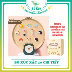 Bộ Xúc Xắc Gặm Nướu 10 Chi Tiết