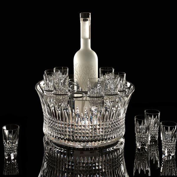  Bộ chén rượu vodka pha lê Waterford (kèm khung inox) 