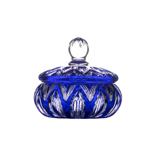  Thố Pha lê Lotus xanh tím 12.8cm 