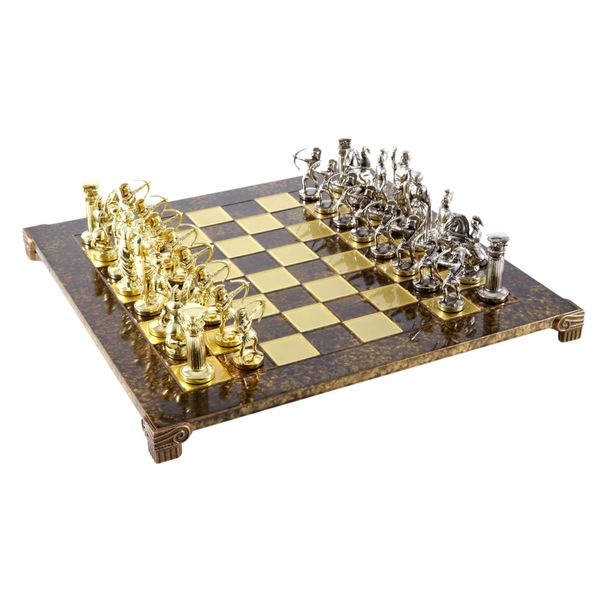  Bộ bàn cờ Archer Metal nâu 44cm Manopoulos 