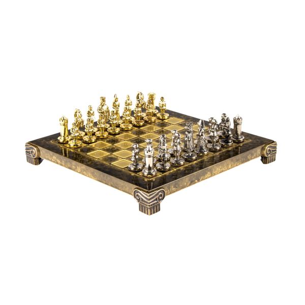  Bộ bàn cờ Byzantine Metal nâu 20cm Manopoulos 