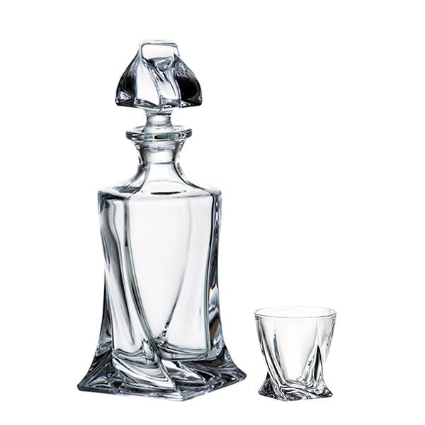  Bộ chai chén Whisky Quadro nhỏ 