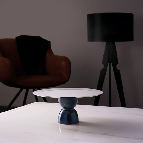  Chân bồng Madame Resin Mirror Steel 22cm Sambonet 