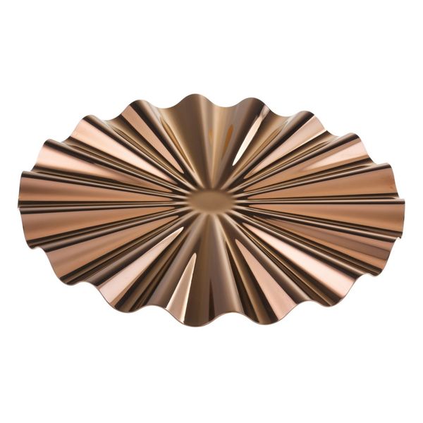  Đĩa Snow Kyma 33cm Mirror PVD Rum Sambonet 