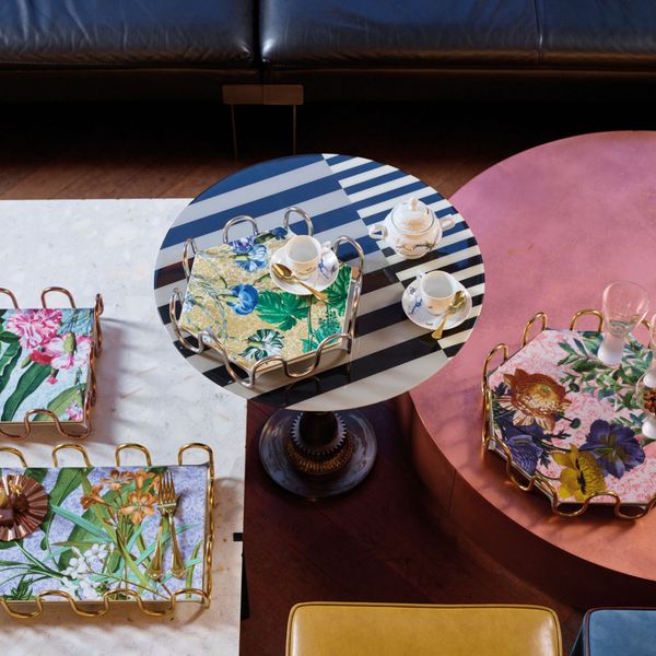  Đĩa sứ bát giác Kyma 37x37cm Sambonet 