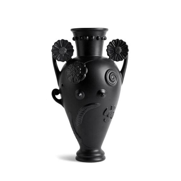  Lọ hoa Pantheon Orpheus Amphora đen L'Objet 