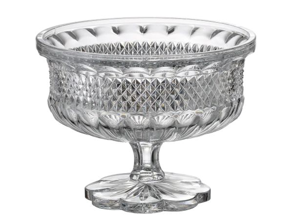  Mâm bồng pha lê Alexandria chân đế hoa 