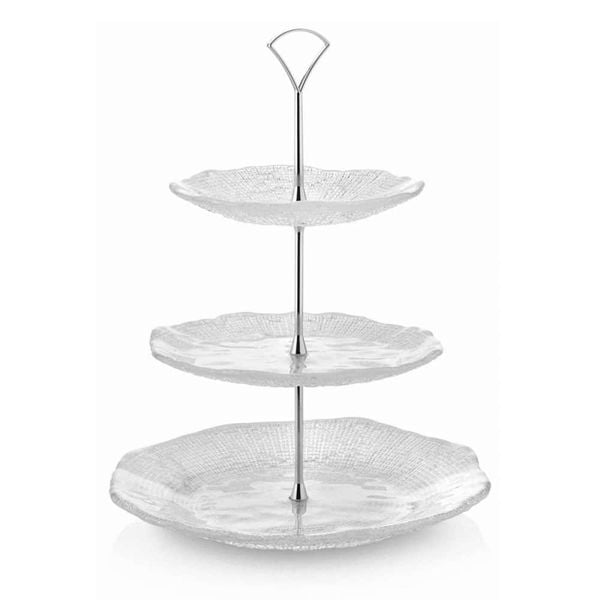  Đĩa bánh 3 tầng Diamante 35cm 
