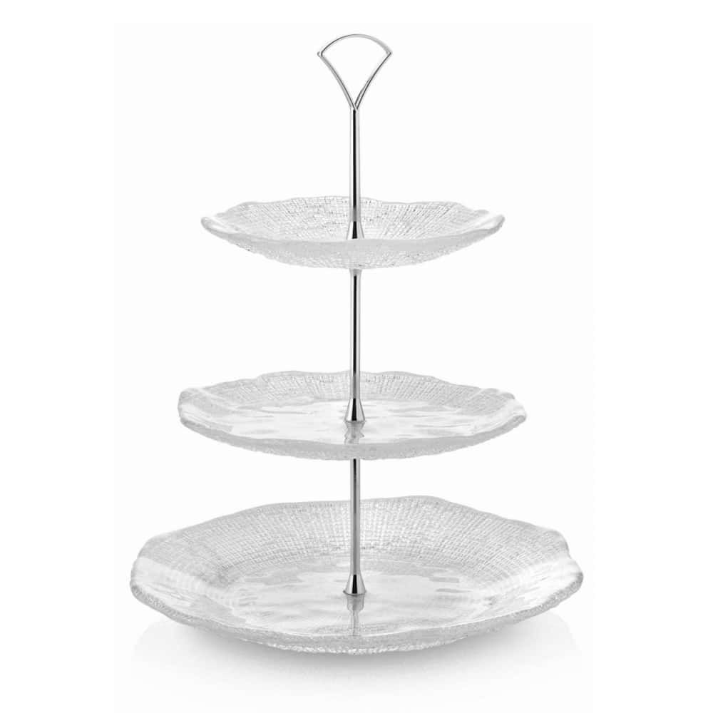  Đĩa bánh 3 tầng Diamante 35cm 