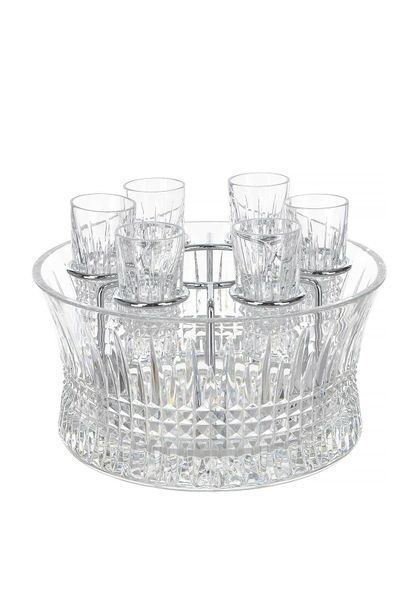  Bộ chén rượu vodka pha lê Waterford (kèm khung inox) 