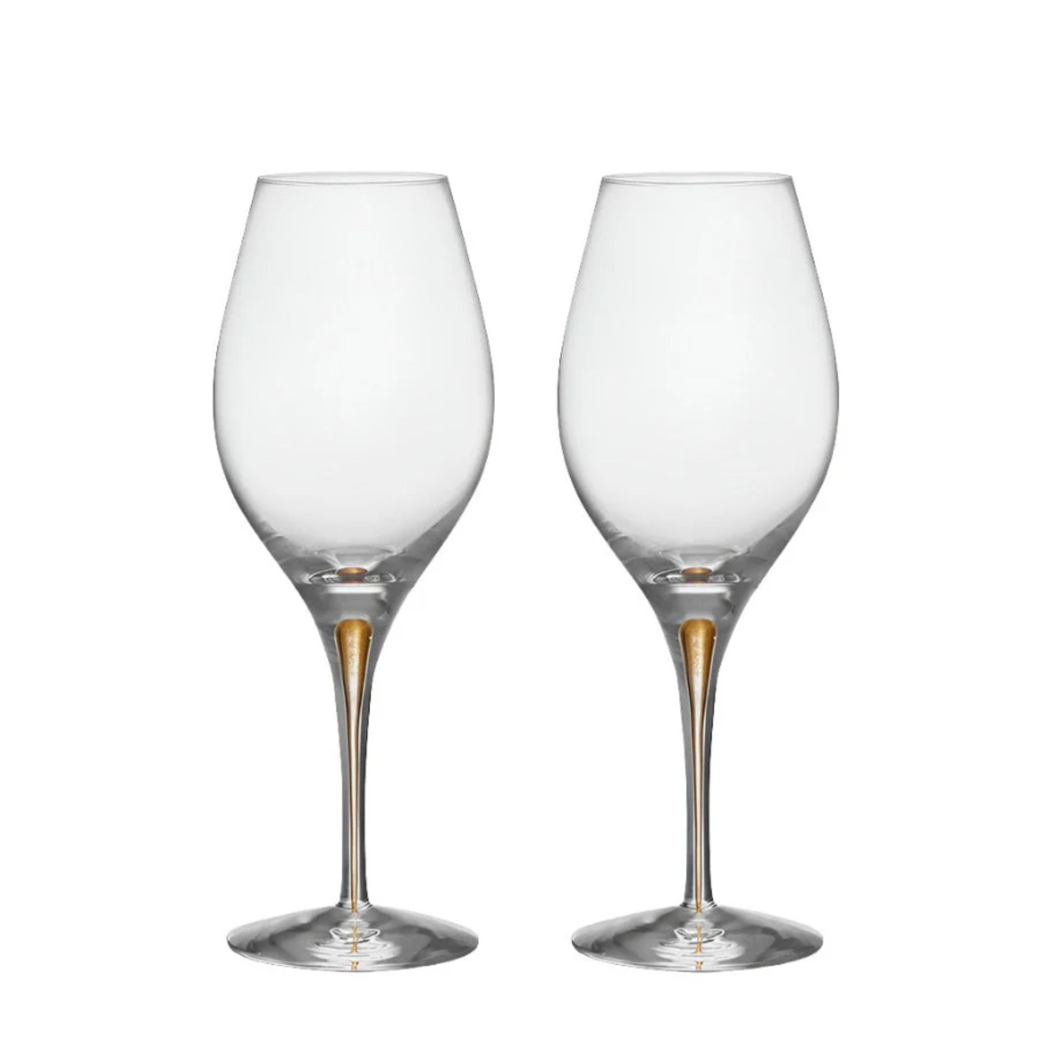  Set 2 ly vang trắng Intermezzo Balance gold 440ml 