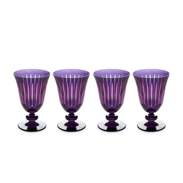  Set 4 ly vang trắng Prism Tím L'objet 