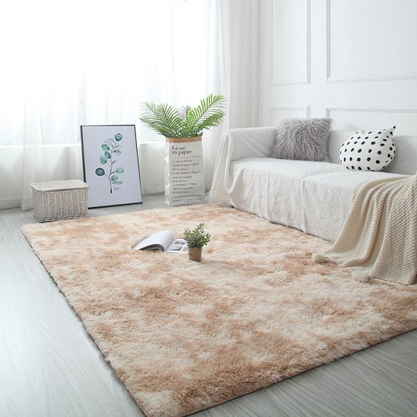  Thảm lông trải sàn - trà sữa 