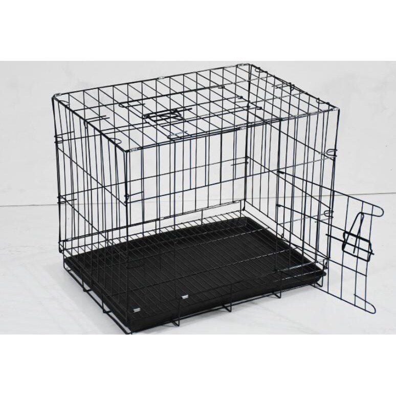  [SIZE 60CM]  CHUỒNG CHÓ - MÈO GẤP GỌN TIỆN DỤNG - MÀU ĐEN 