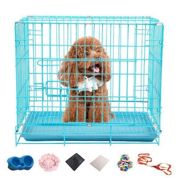  [SIZE 70CM]  CHUỒNG CHÓ - MÈO GẤP GỌN TIỆN DỤNG - MÀU ĐEN 