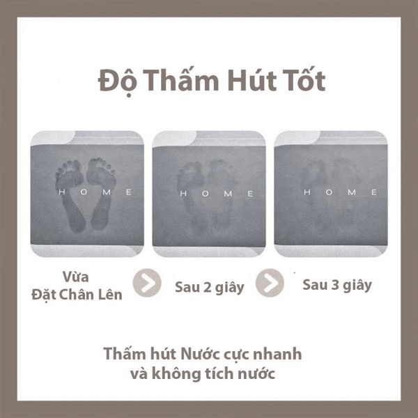  Thảm phòng tắm silicon siêu thấm hút nước - 6 