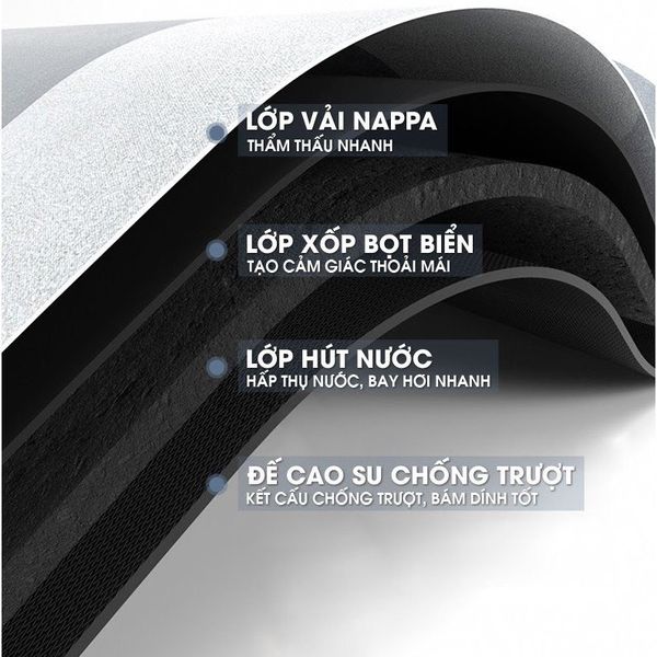  Thảm phòng tắm silicon siêu thấm hút nước - 22 