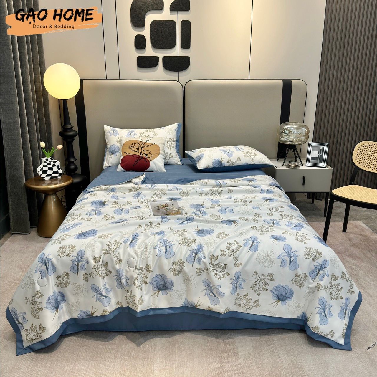  Cotton Lụa HOA VĂN - CHĂN HÈ CLH07 