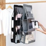  Giỏ Treo Túi Xách, Đựng Đồ Dùng Chống Bụi, Bóp Ví 6 Ngăn 