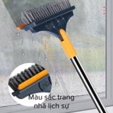  CÂY CHÀ SÀN Nhà Tắm Đa Năng 2 Trong 1, Chổi Cọ Sàn Và Gạt Nước, Xoay 120 Độ Dọn Sạch Mọi Góc Bẩn 