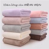  KHĂN TẮM Xuất Hàn Dày Dặn Mềm Mịn Lông Tuyết Loại To 1m4 x 70cm 