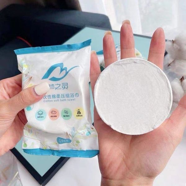  Khăn Tắm NÉN Du Lịch 70x140cm Bằng Cotton Siêu Gọn và Tiện Lợi Khăn Nén Khách Sạn Loại Lớn Dày Nặng 90gr 