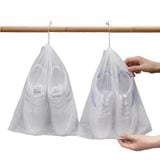  TÚI RÚT TRẮNG Đựng Giày Dép Bảo Quản Giày Dép Khỏi Bụi Bẩn Túi Bảo Quản Giày Miệng Dây Rút Vải Không Dệt 